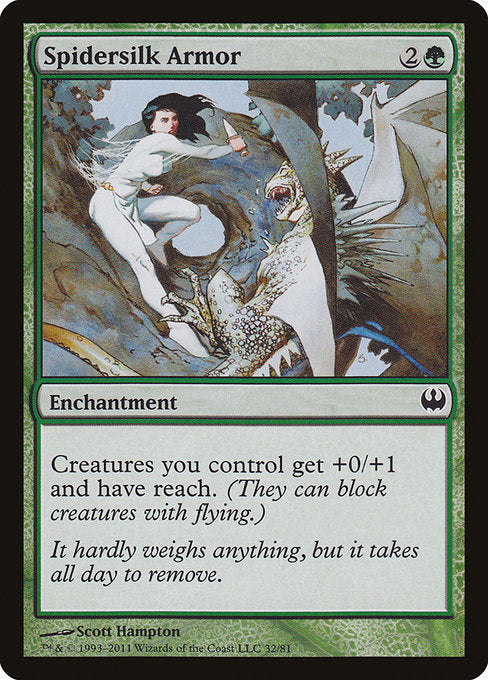 Spidersilk Armor (32) [Duel Decks: Knights vs. Dragons]