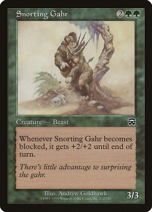 Snorting Gahr (272) [Mercadian Masques]