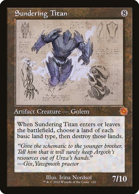 Sundering Titan (120) [The Brothers' War Retro Artifacts]