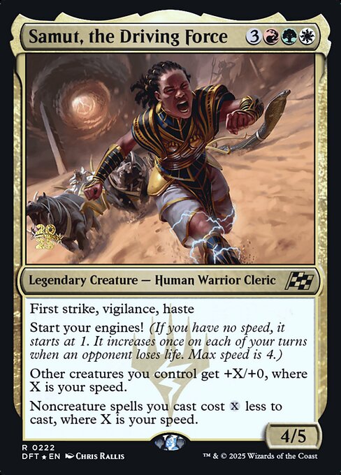 Samut, the Driving Force (222s) [Aetherdrift Promos]