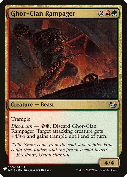 Ghor-Clan Rampager (MM3-165) [The List]
