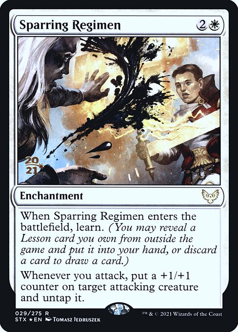 Sparring Regimen (29s) [Strixhaven: School of Mages Promos]