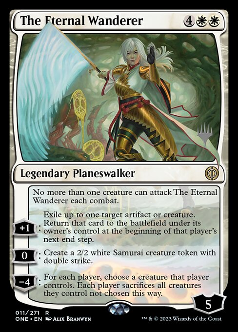 The Eternal Wanderer (11p) [Phyrexia: All Will Be One Promos]