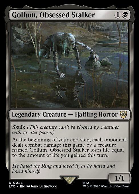 Gollum, Obsessed Stalker (26) [Tales of Middle-earth Commander]