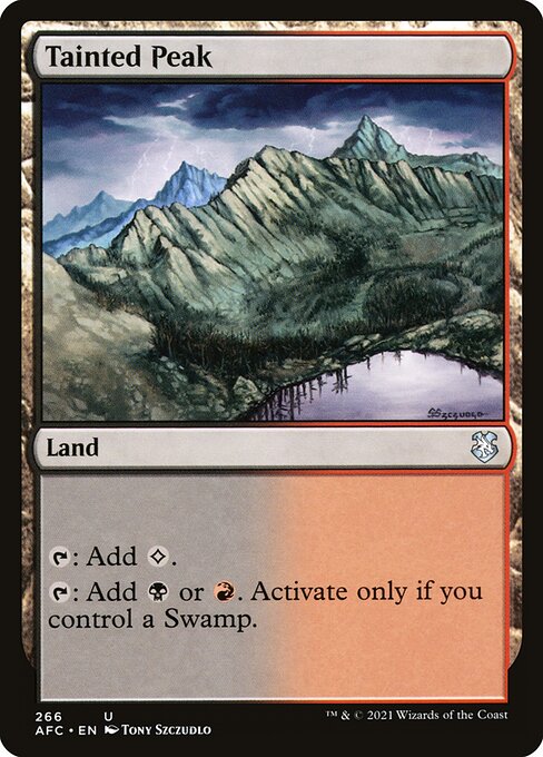 Tainted Peak (266) [Forgotten Realms Commander]
