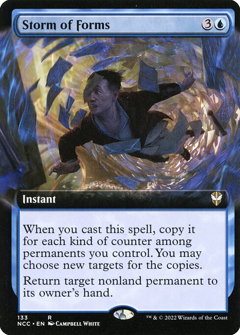 Storm of Forms (133) [New Capenna Commander] [Extended Art]