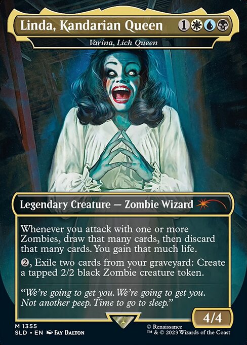 Varina, Lich Queen (1355) [Secret Lair Drop] [Borderless]