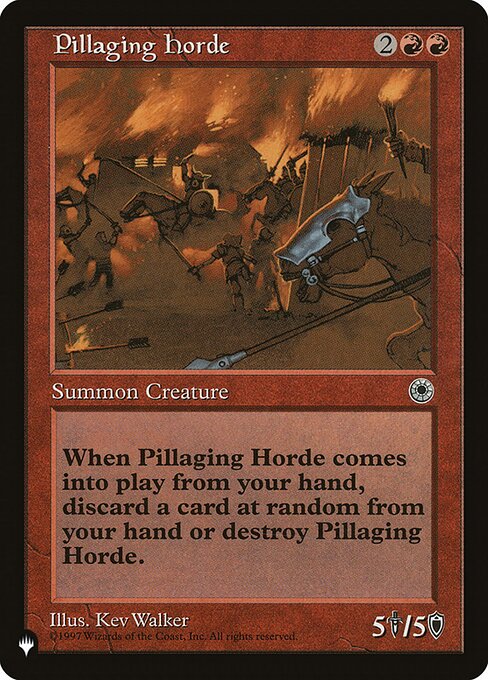 Pillaging Horde (POR-142) [The List]