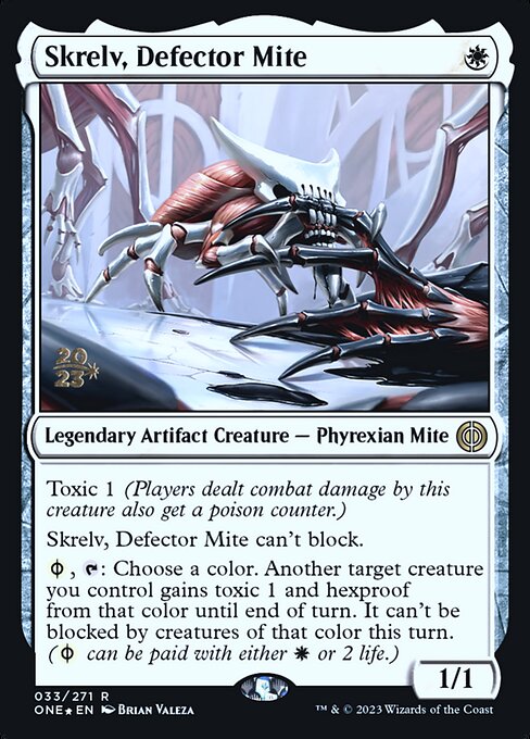 Skrelv, Defector Mite (33s) [Phyrexia: All Will Be One Promos]