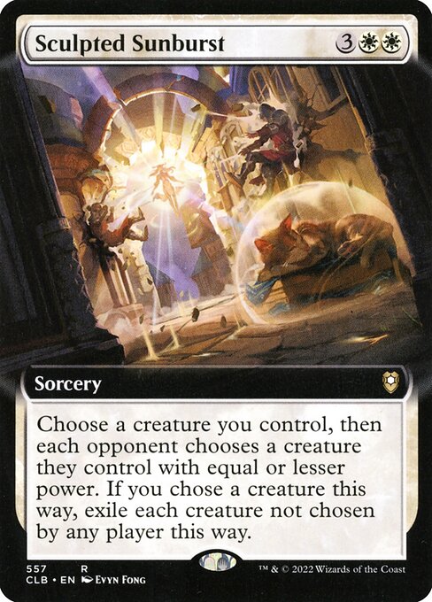 Sculpted Sunburst (557) [Commander Legends: Battle for Baldur's Gate] [Extended Art]