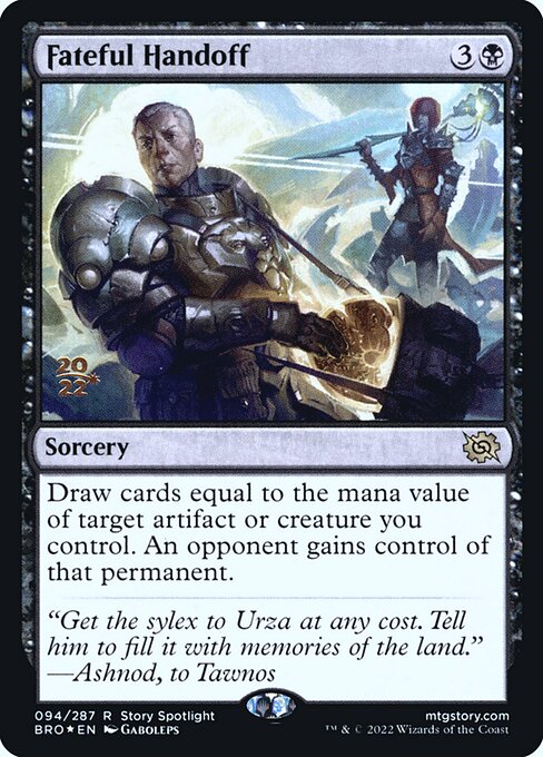 Fateful Handoff (94s) [The Brothers' War Promos]