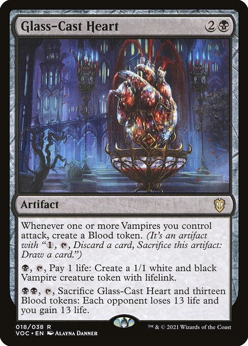 Glass-Cast Heart (18) [Crimson Vow Commander]