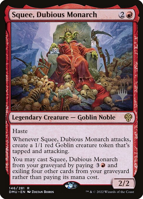 Squee, Dubious Monarch (146p) [Dominaria United Promos]