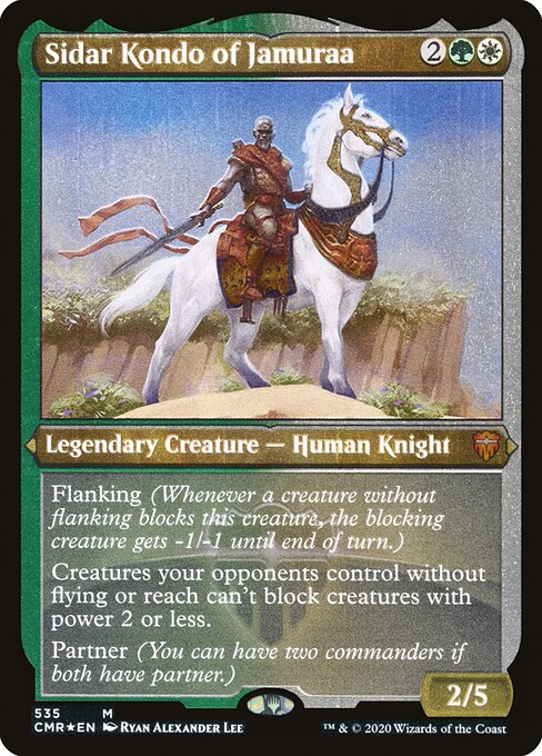 Sidar Kondo of Jamuraa (535) [Commander Legends] [Etched]