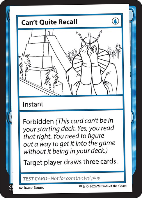 Can't Quite Recall (999-CQR) [Mystery Booster 2]