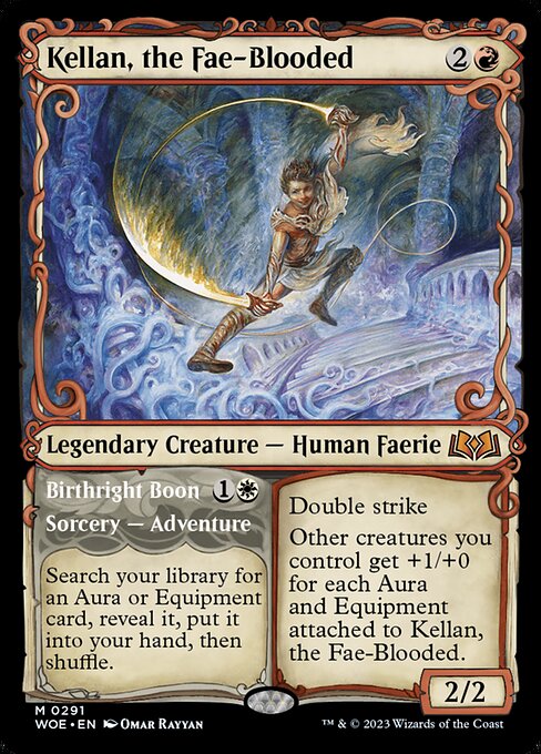 Kellan, the Fae-Blooded // Birthright Boon (291) [Wilds of Eldraine] [Showcase]