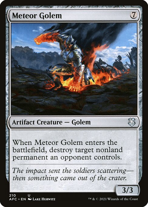 Meteor Golem (210) [Forgotten Realms Commander]