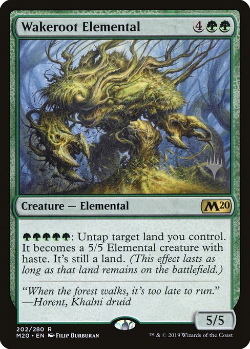 Wakeroot Elemental (202p) [Core Set 2020 Promos]