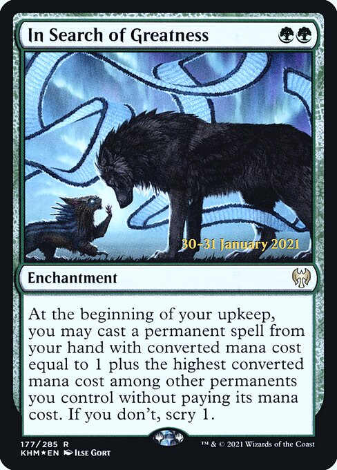 In Search of Greatness (177s) [Kaldheim Promos]