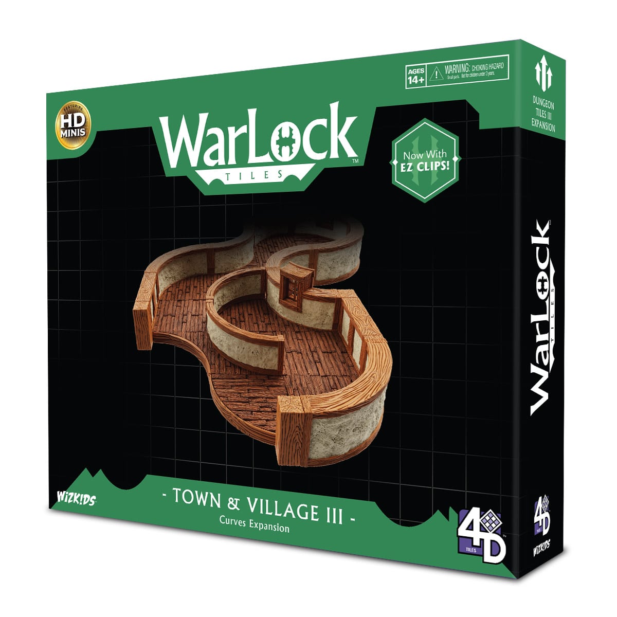 WARLOCK DUNGEON TILES III TOWN VILLAGE CURVES image 0