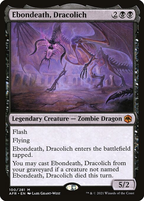 Ebondeath, Dracolich (100) [Adventures in the Forgotten Realms]