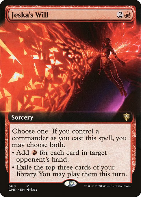 Jeska's Will (668) [Commander Legends] [Extended Art]