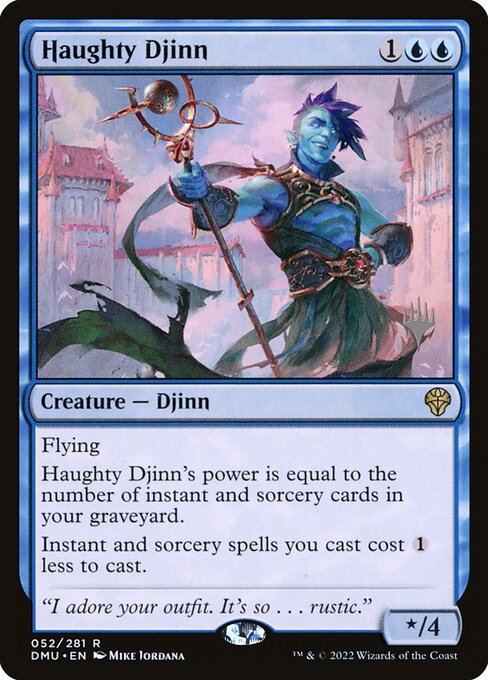 Haughty Djinn (52p) [Dominaria United Promos]