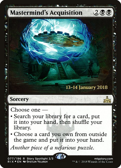 Mastermind's Acquisition (77s) [Rivals of Ixalan Promos]