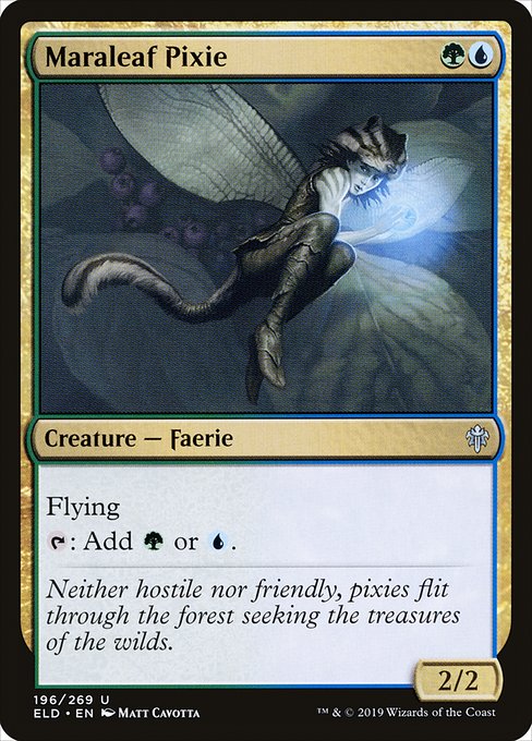 Maraleaf Pixie (196) [Throne of Eldraine]