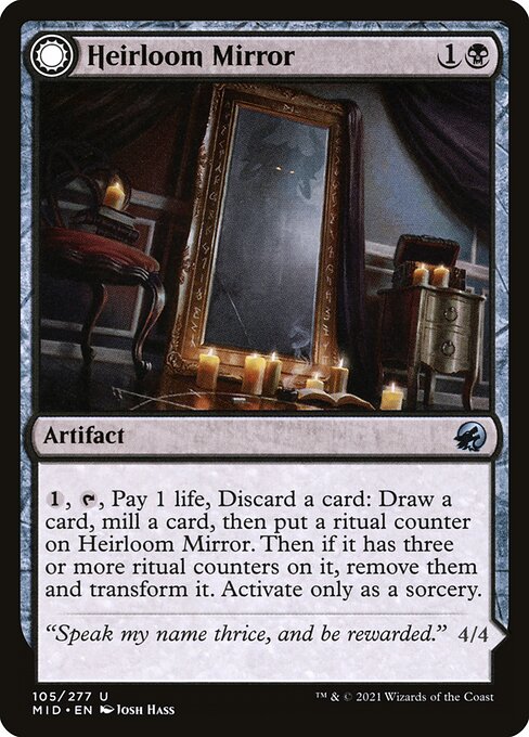 Heirloom Mirror // Inherited Fiend (105) [Innistrad: Midnight Hunt]