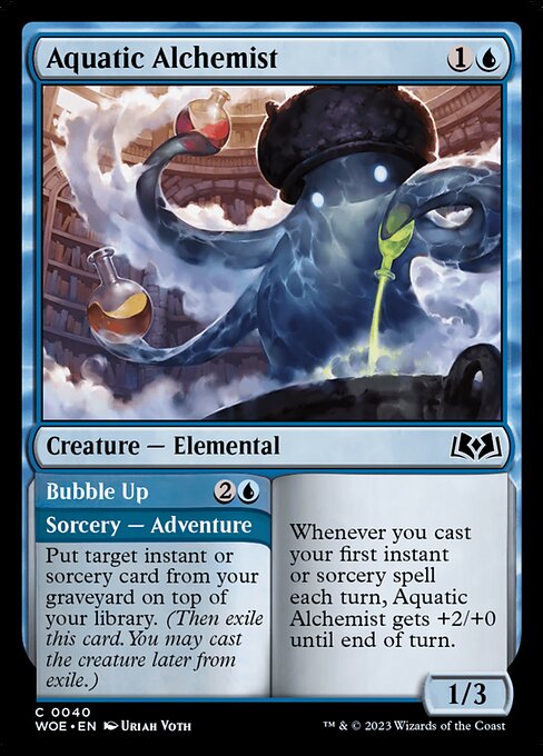 Aquatic Alchemist // Bubble Up (40) [Wilds of Eldraine]