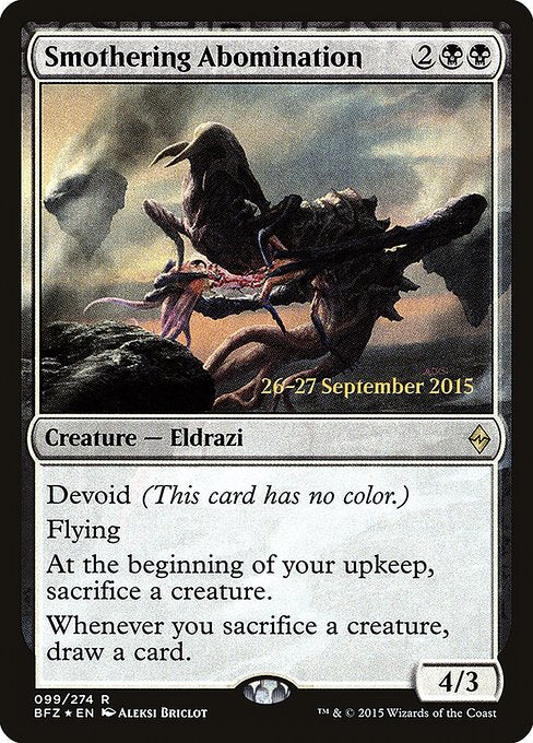 Smothering Abomination (99s) [Battle for Zendikar Promos]