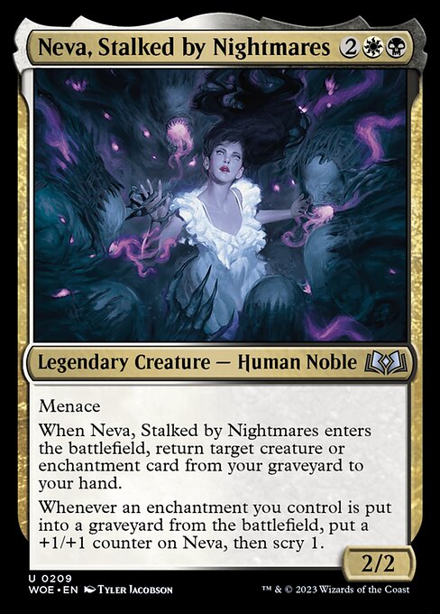 Neva, Stalked by Nightmares (209) [Wilds of Eldraine]