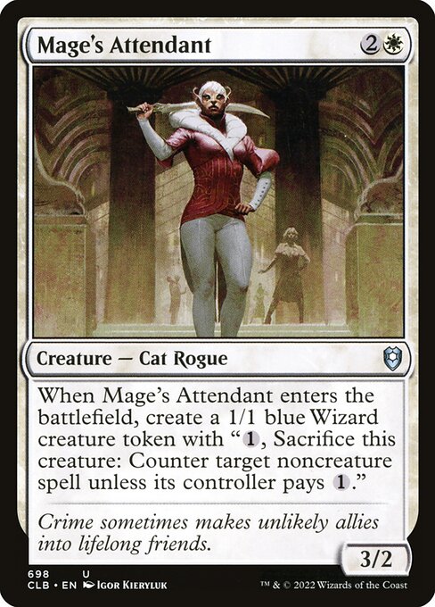 Mage's Attendant (698) [Commander Legends: Battle for Baldur's Gate]