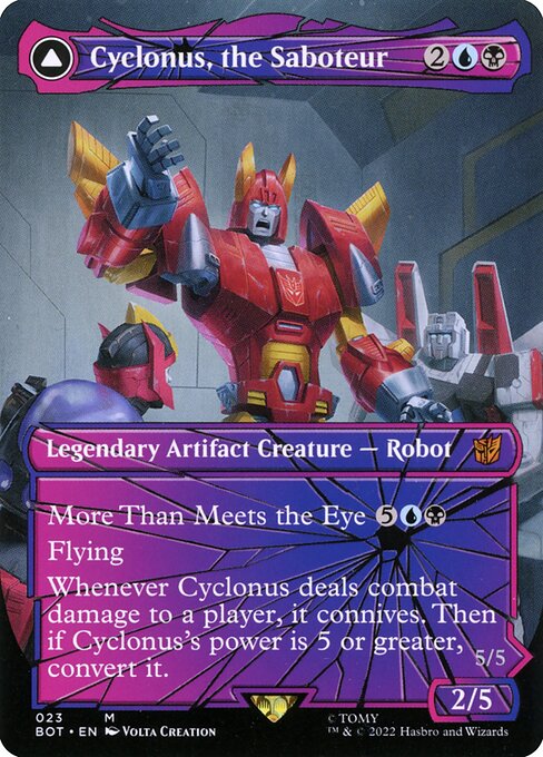 Cyclonus, the Saboteur // Cyclonus, Cybertronian Fighter (23) [Transformers] [Borderless]