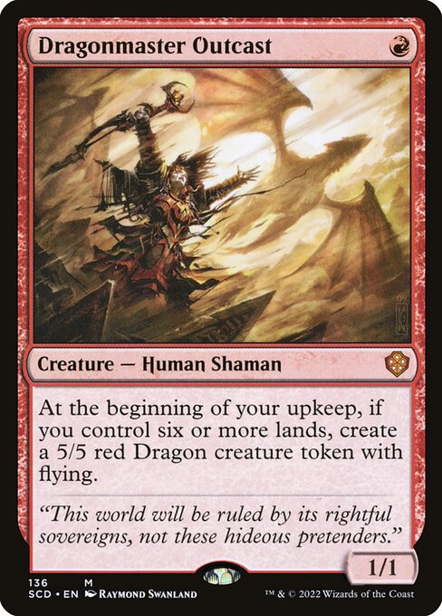 Dragonmaster Outcast (136) [Starter Commander Decks]