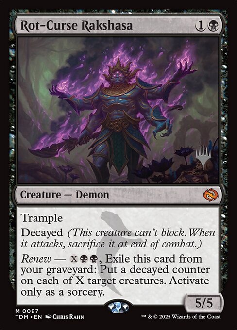 Rot-Curse Rakshasa (87p) [Tarkir: Dragonstorm Promos]