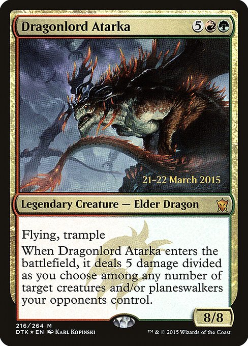 Dragonlord Atarka (216s) [Dragons of Tarkir Promos]