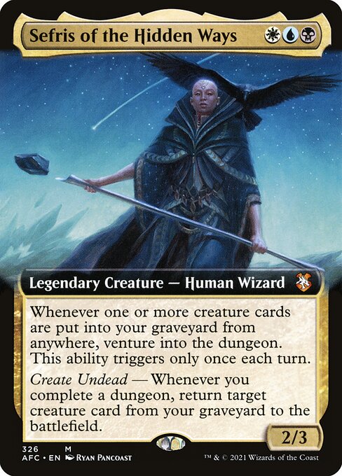 Sefris of the Hidden Ways (326) [Forgotten Realms Commander] [Extended Art]