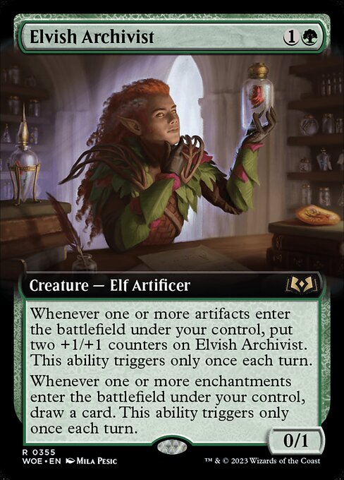 Elvish Archivist (355) [Wilds of Eldraine] [Extended Art]