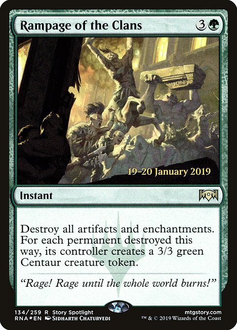 Rampage of the Clans (134s) [Ravnica Allegiance Promos]