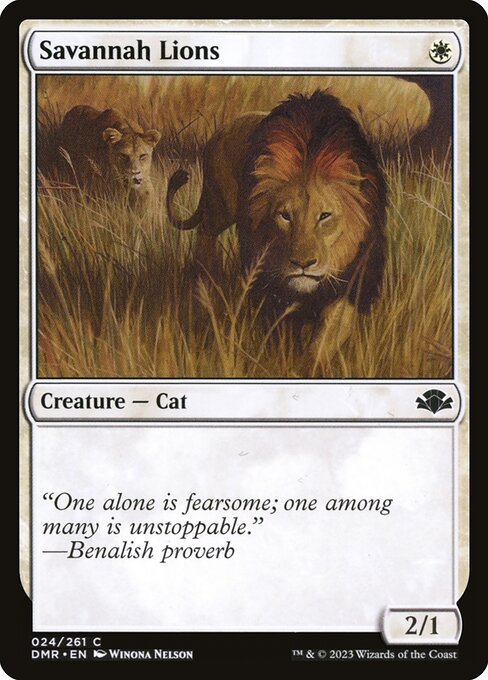 Savannah Lions (24) [Dominaria Remastered]