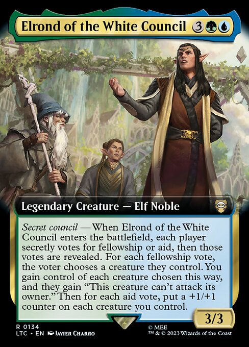 Elrond of the White Council (134) [Tales of Middle-earth Commander] [Extended Art]