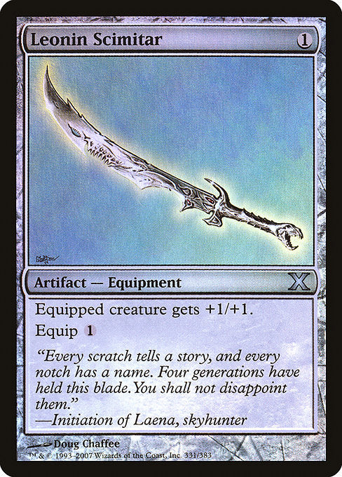 Leonin Scimitar (331★) [Tenth Edition]