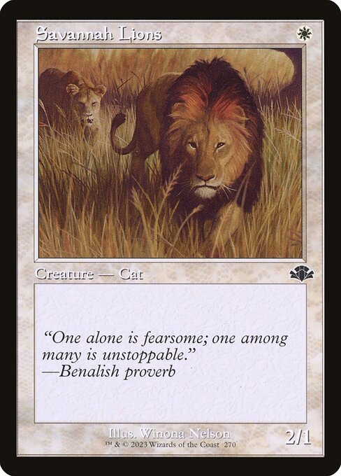 Savannah Lions (270) [Dominaria Remastered]