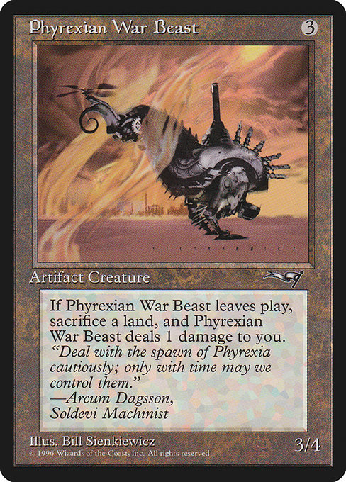 Phyrexian War Beast (127a) [Alliances]