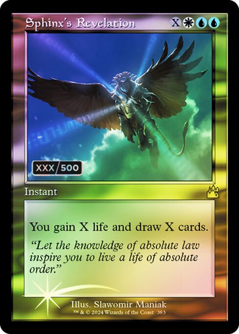 Sphinx's Revelation (383z) [Ravnica Remastered]