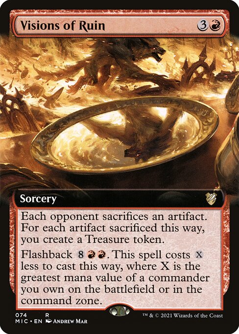 Visions of Ruin (74) [Midnight Hunt Commander] [Extended Art]