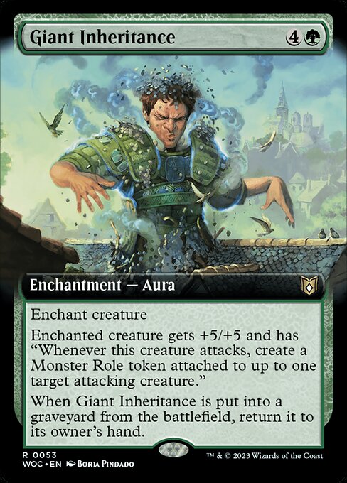 Giant Inheritance (53) [Wilds of Eldraine Commander] [Extended Art]