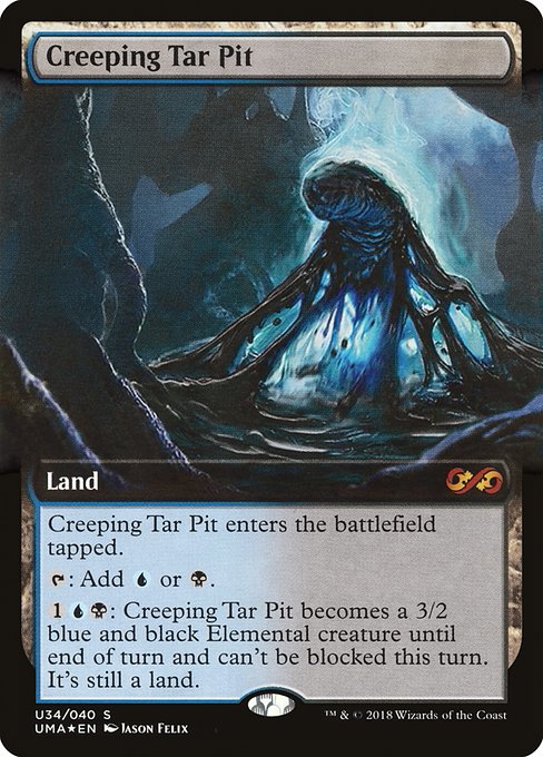 Creeping Tar Pit (U34) [Ultimate Box Topper] [Extended Art]